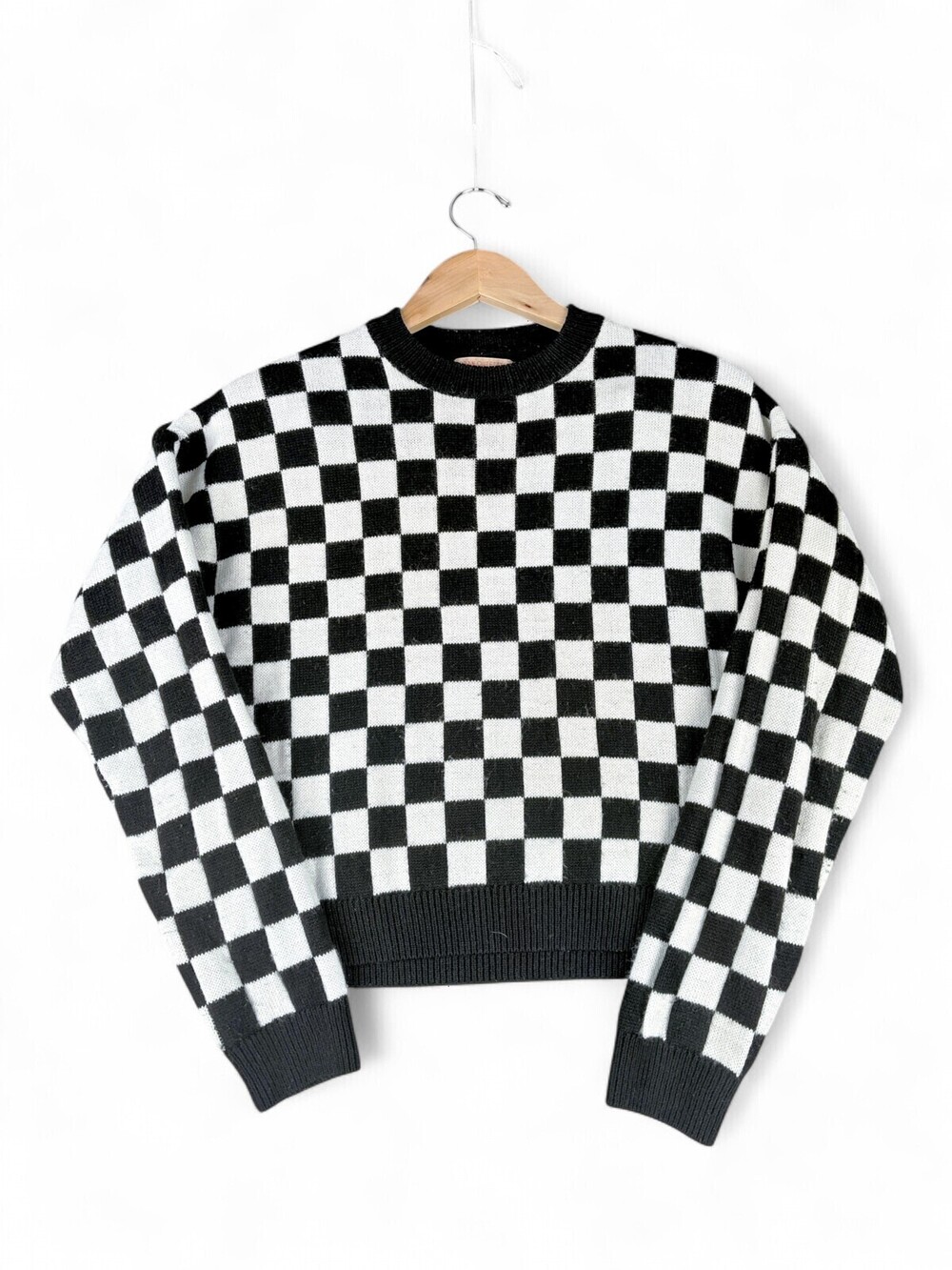Urban Outfitters Checkerboard Crewneck Sweater S